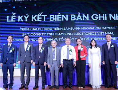 Lễ ký kết biên bản ghi nhớ triển khai chương trình Samsung Innovation Campus 2022 - 2023