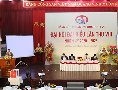 Đại hội Đại biểu Đảng bộ trường Đại học Duy Tân lần thứ VIII, nhiệm kỳ 2020-2025