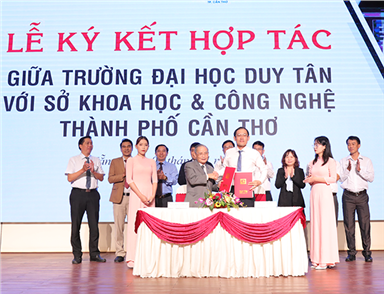 ĐH Duy Tân ký kết hợp tác với Sở Khoa học - Công nghệ TP Cần Thơ