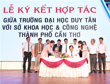 ĐH Duy Tân ký kết hợp tác với Sở Khoa học - Công nghệ TP Cần Thơ