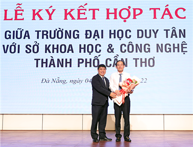 ĐH Duy Tân ký kết hợp tác với Sở Khoa học - Công nghệ TP Cần Thơ