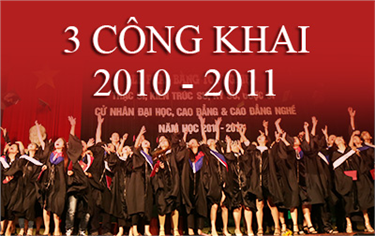 3 Công Khai/Chuẩn Đầu ra năm 2010 - 2011