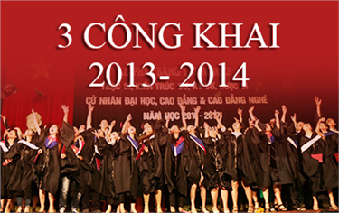 3 Công Khai/Chuẩn Đầu ra năm 2013 - 2014