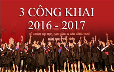 3 Công Khai/Chuẩn Đầu ra năm 2016 - 2017