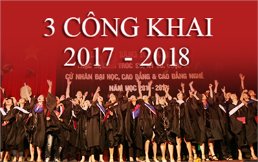 3 Công Khai/Chuẩn Đầu ra năm 2017 - 2018