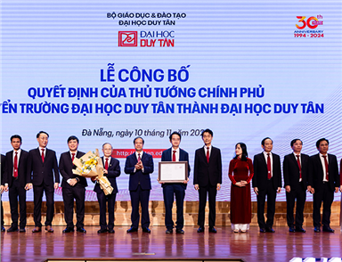 Đại học Duy Tân tổ chức Lễ Kỷ niệm 30 năm Ngày thành lập (11/11/1994-11/11/2024)