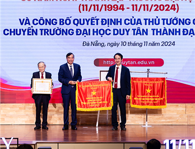 Đại học Duy Tân tổ chức Lễ Kỷ niệm 30 năm Ngày thành lập (11/11/1994-11/11/2024)