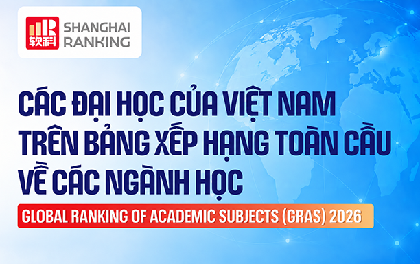 Vietnamese Universities in the Global Ranking of Academic Subjects -  GRAS 2026